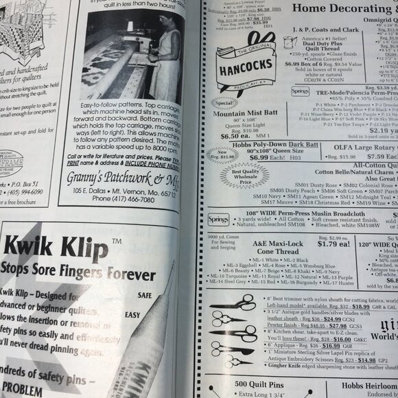 Vintage Quilting Today Magazine April 1993 Nostalgic Craft Publication Patterns - Picture 4 of 8